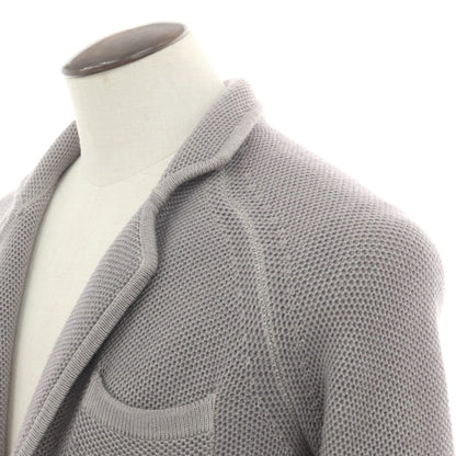 【中古】アニセイ Anissei LIFE ウール ニットジャケット グレー【 50 】【 状態ランクC 】【 メンズ 】