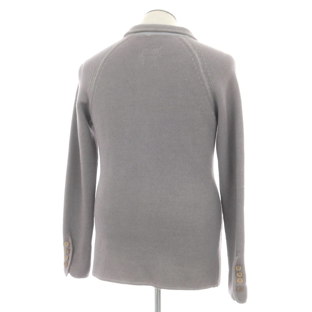 【中古】アニセイ Anissei LIFE ウール ニットジャケット グレー【 50 】【 状態ランクC 】【 メンズ 】