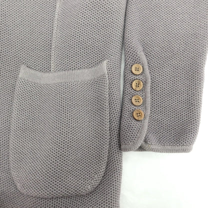 【中古】アニセイ Anissei LIFE ウール ニットジャケット グレー【 50 】【 状態ランクC 】【 メンズ 】