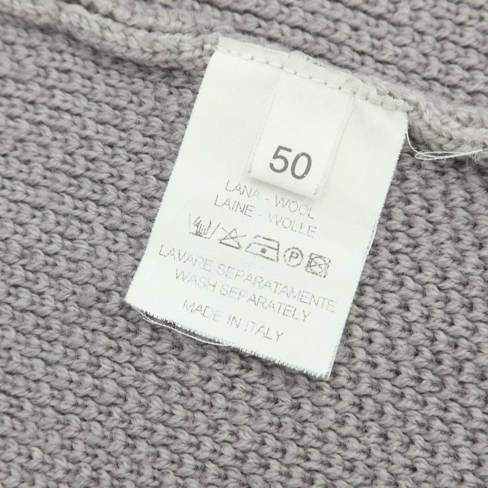 【中古】アニセイ Anissei LIFE ウール ニットジャケット グレー【 50 】【 状態ランクC 】【 メンズ 】