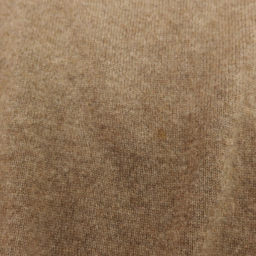 【中古】ジョンストンズ JOHNSTONS カシミヤ Vネック プルオーバーニット ブラウン【 40 】【 状態ランクC 】【 メンズ 】
