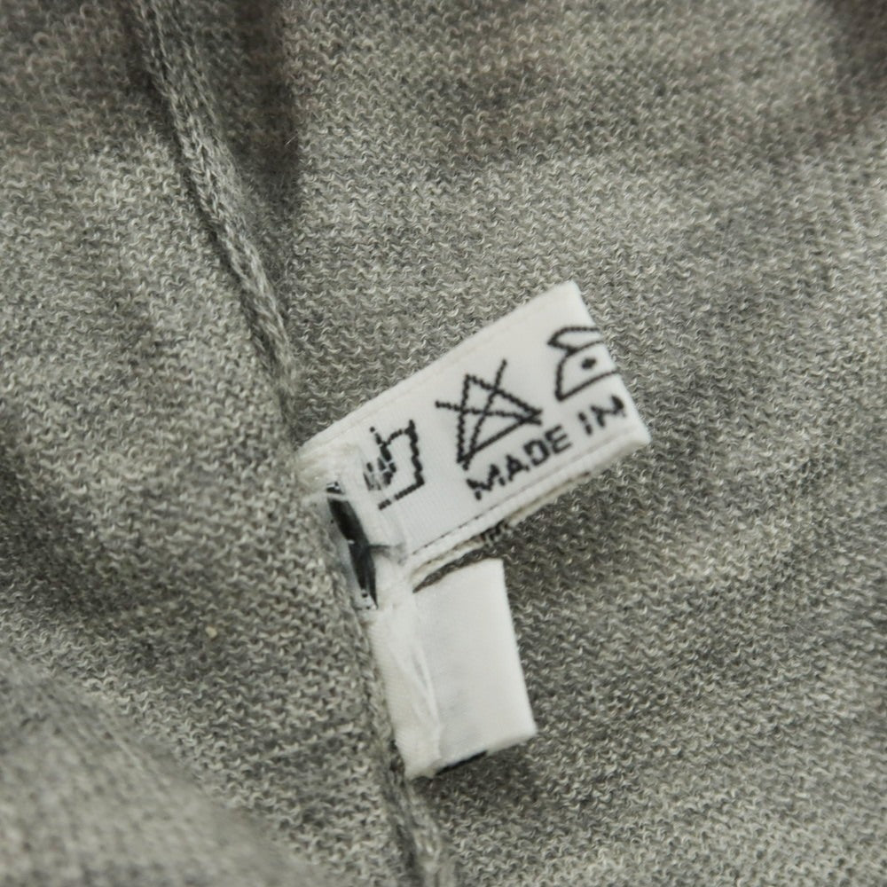 【中古】ナポレオンエルバ NAPOLEONERBA ハイゲージ カシミヤ 長袖 ポロニット グレー【 50 】【 状態ランクC 】【 メンズ 】