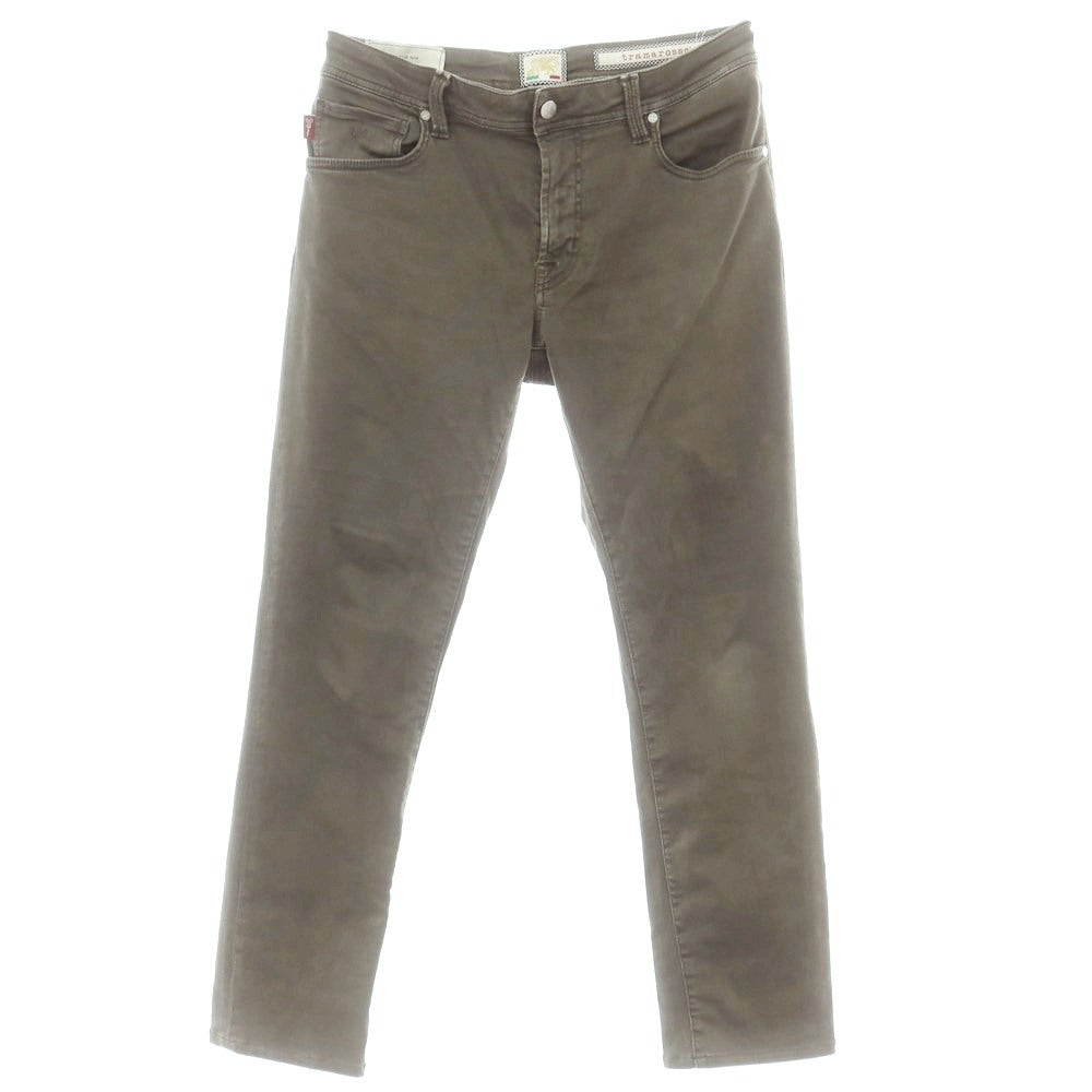 【中古】トラマロッサ Tramarossa ストレッチ コットンポリエステル デニムパンツ グレイッシュオリーブ【 34 】【 状態ランクC 】【 メンズ 】