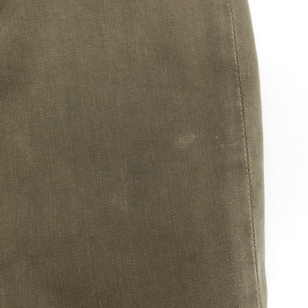 【中古】トラマロッサ Tramarossa ストレッチ コットンポリエステル デニムパンツ グレイッシュオリーブ【 34 】【 状態ランクC 】【 メンズ 】