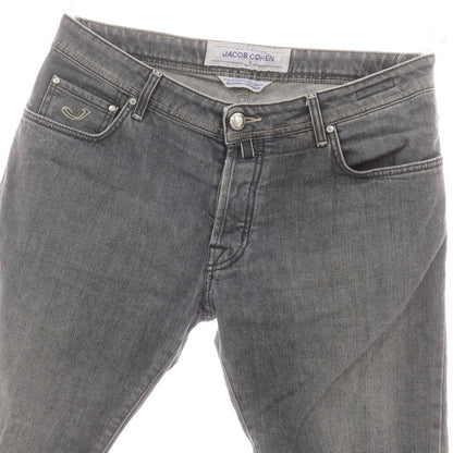 【中古】ヤコブコーエン JACOB COHEN J688 ストレッチ コットン ジーンズ デニムパンツ グレー【 36 】【 状態ランクC 】【 メンズ 】