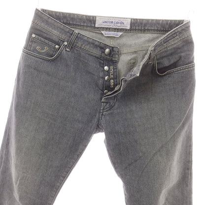 【中古】ヤコブコーエン JACOB COHEN J688 ストレッチ コットン ジーンズ デニムパンツ グレー【 36 】【 状態ランクC 】【 メンズ 】