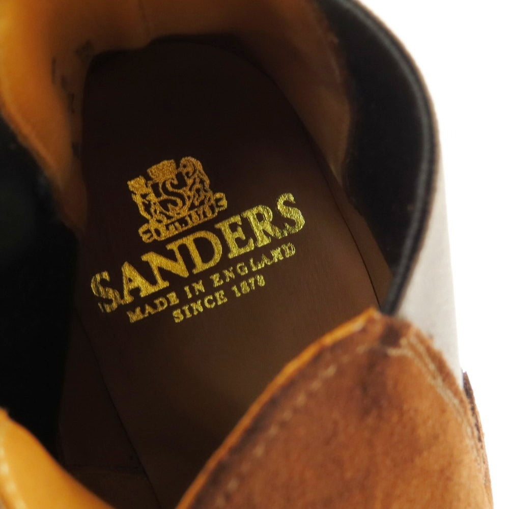 【中古】サンダース SANDERS LIAM スエード サイドゴアブーツ ブラウン【 8 】【 状態ランクA 】【 メンズ 】