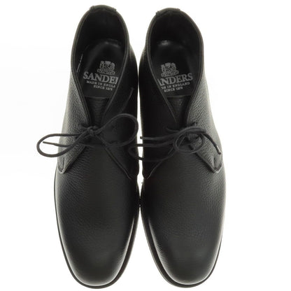 【中古】【未使用】サンダース SANDERS Milan グレインレザー ブーツ ブラック【 8 】【 状態ランクS 】【 メンズ 】