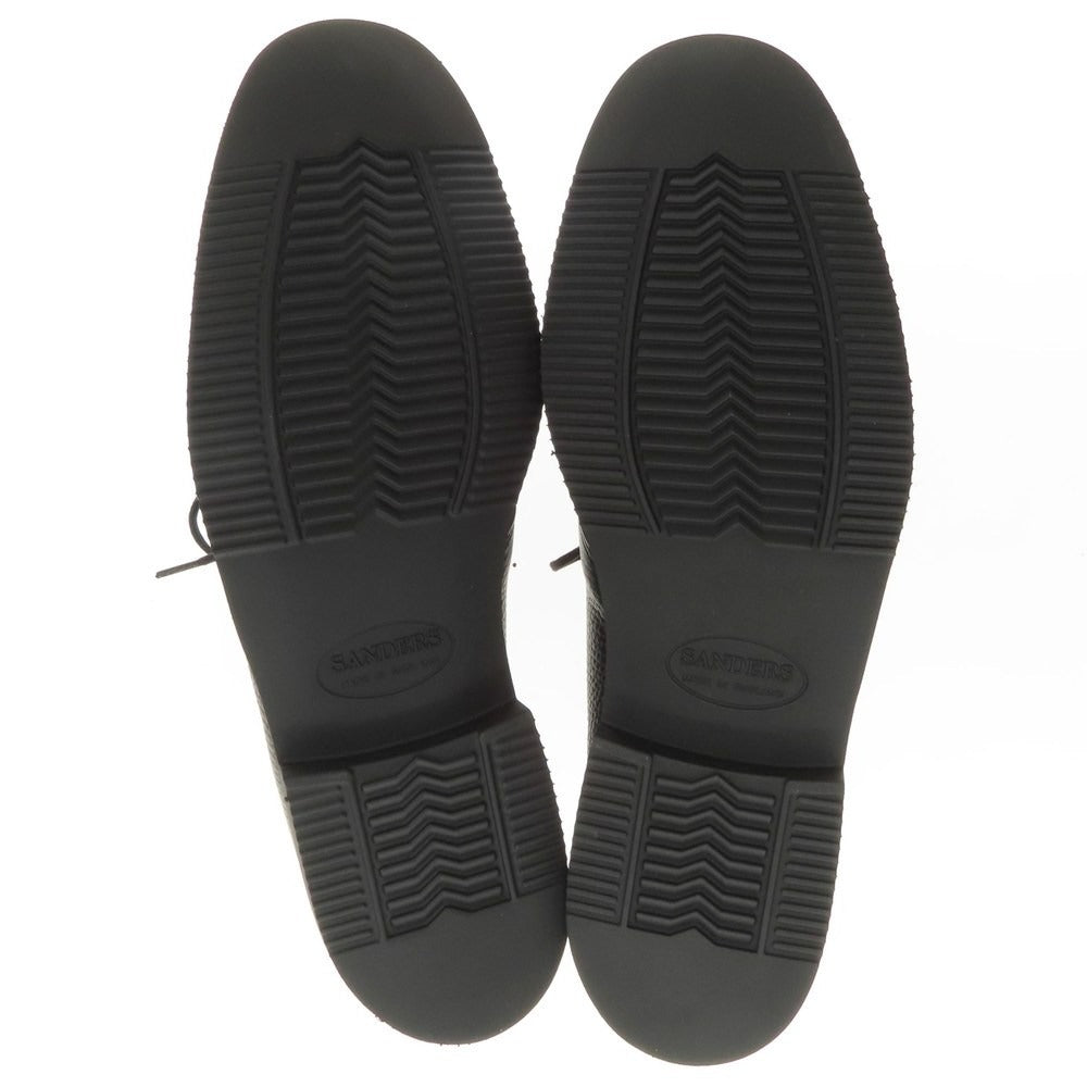 【中古】【未使用】サンダース SANDERS Milan グレインレザー ブーツ ブラック【 8 】【 状態ランクS 】【 メンズ 】