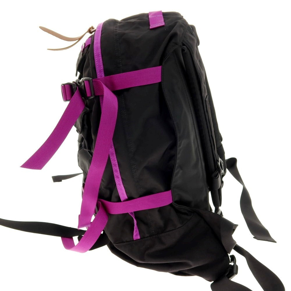 【中古】ネクサスセブン NEXUSVII × GREGORY × GENERAL RESEARCH DAY &amp; HALF PACK PARASITE コーデュラナイロン バックパック・リュック ブラックxパープル【 状態ランクA 】【 メンズ 】