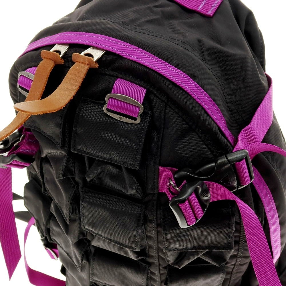 【中古】ネクサスセブン NEXUSVII × GREGORY × GENERAL RESEARCH DAY &amp; HALF PACK PARASITE コーデュラナイロン バックパック・リュック ブラックxパープル【 状態ランクA 】【 メンズ 】