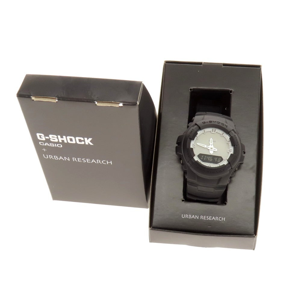【中古】【未使用】ジーショック G-SHOCK URBAN RESEARCH別注 G-100 腕時計 ブラック【 状態ランクS 】【 メンズ 】