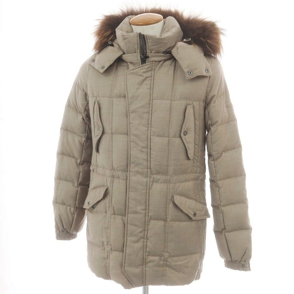 【中古】タトラス TATRAS ウールシルク ダウンコート グレージュ【 2 】【 状態ランクB 】【 メンズ 】