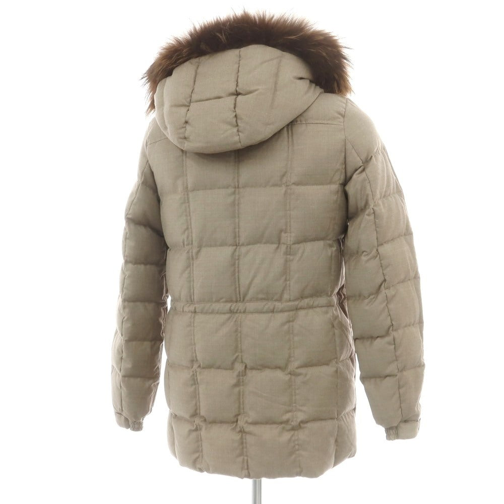 【中古】タトラス TATRAS ウールシルク ダウンコート グレージュ【 2 】【 状態ランクB 】【 メンズ 】