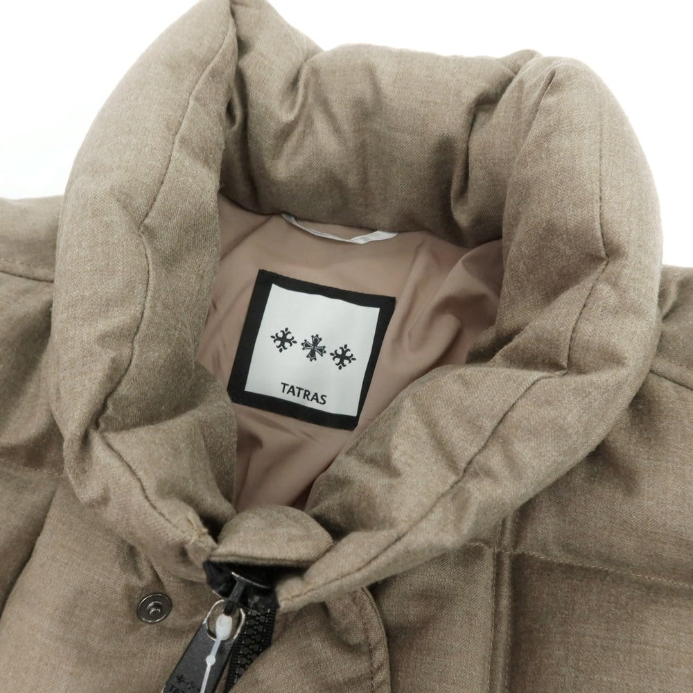【中古】タトラス TATRAS ウールシルク ダウンコート グレージュ【 2 】【 状態ランクB 】【 メンズ 】