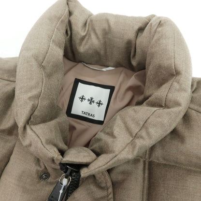 【中古】タトラス TATRAS ウールシルク ダウンコート グレージュ【 2 】【 状態ランクB 】【 メンズ 】