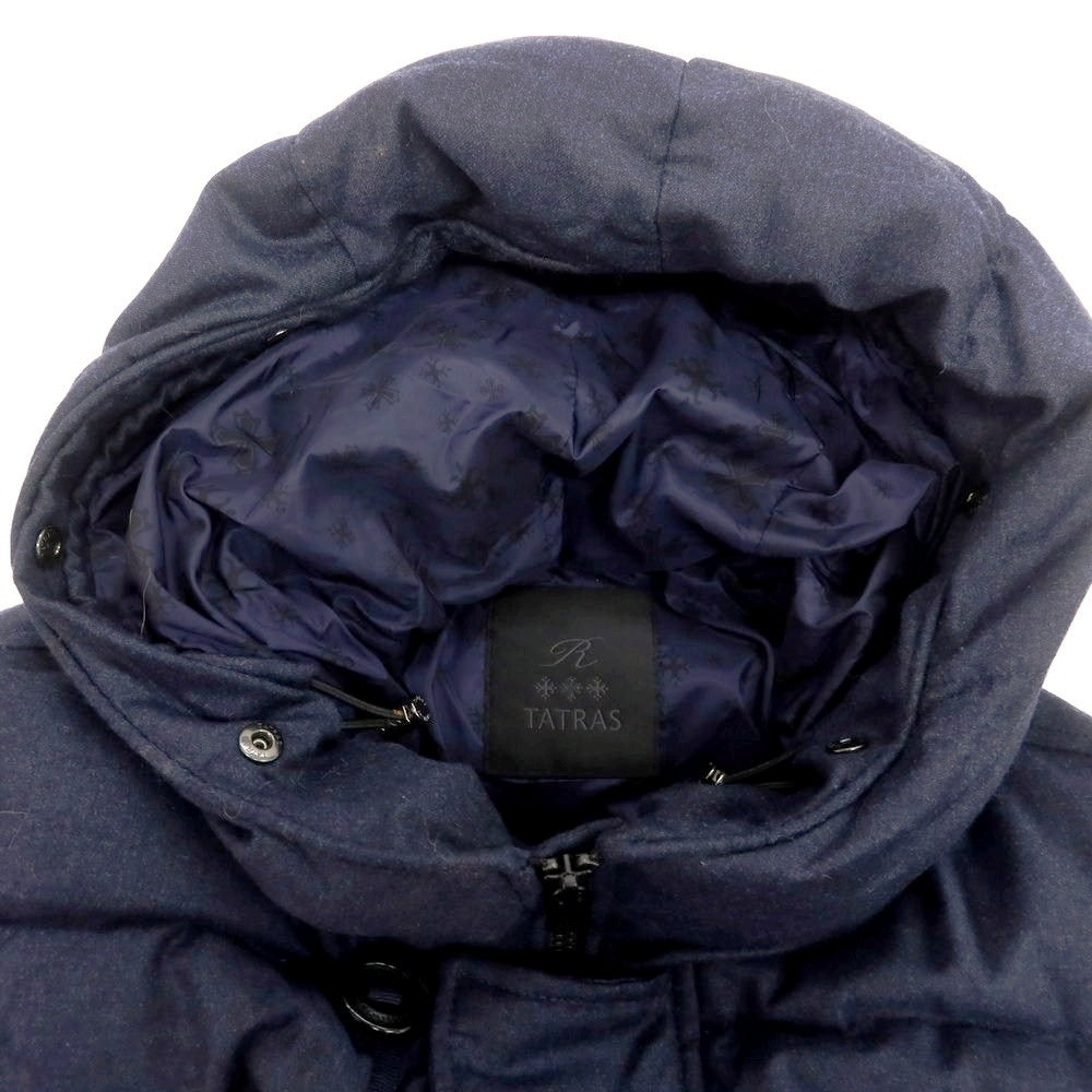 【中古】タトラス TATRAS ウールシルク ダウンコート ネイビー【 1 】【 状態ランクB 】【 メンズ 】