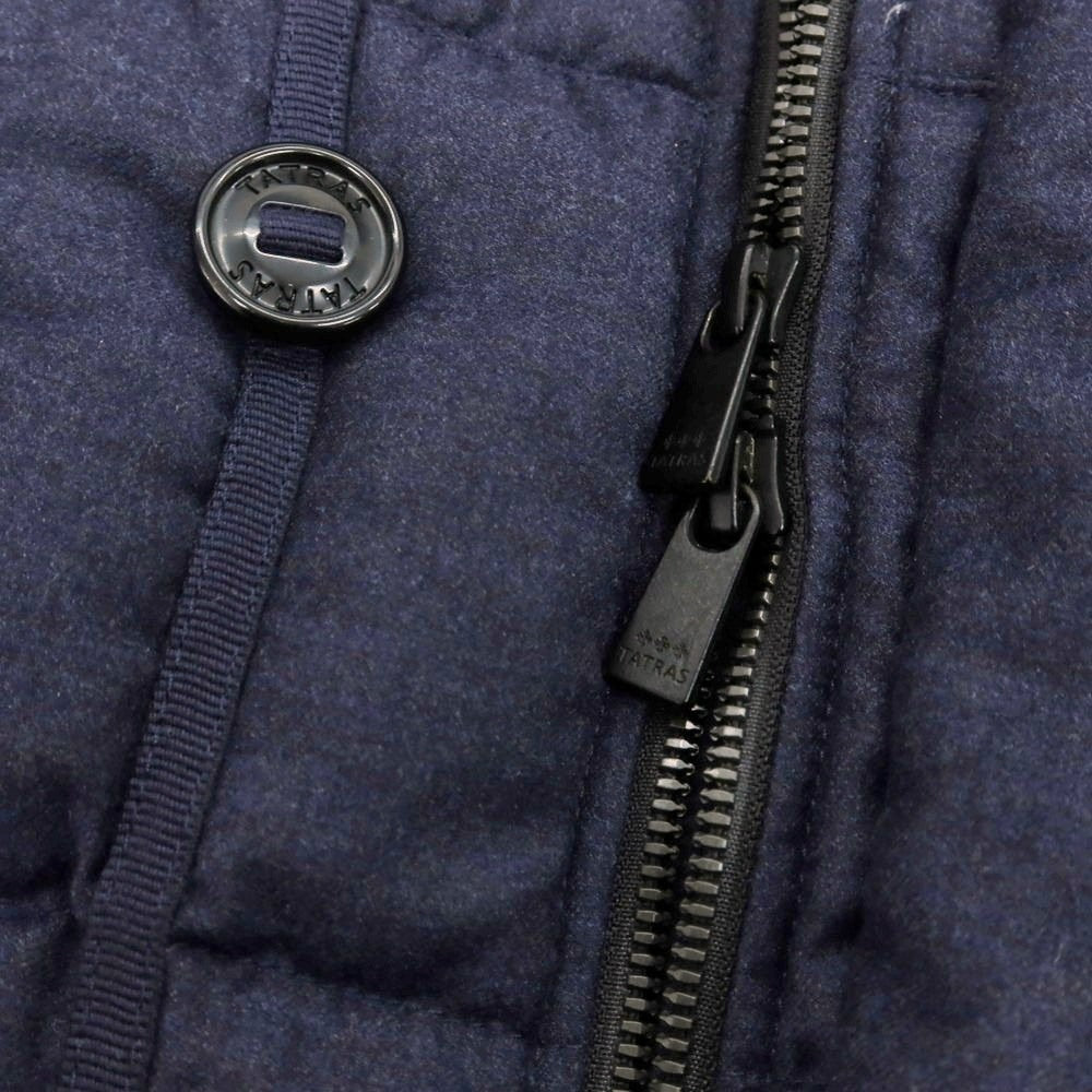 【中古】タトラス TATRAS ウールシルク ダウンコート ネイビー【 1 】【 状態ランクB 】【 メンズ 】