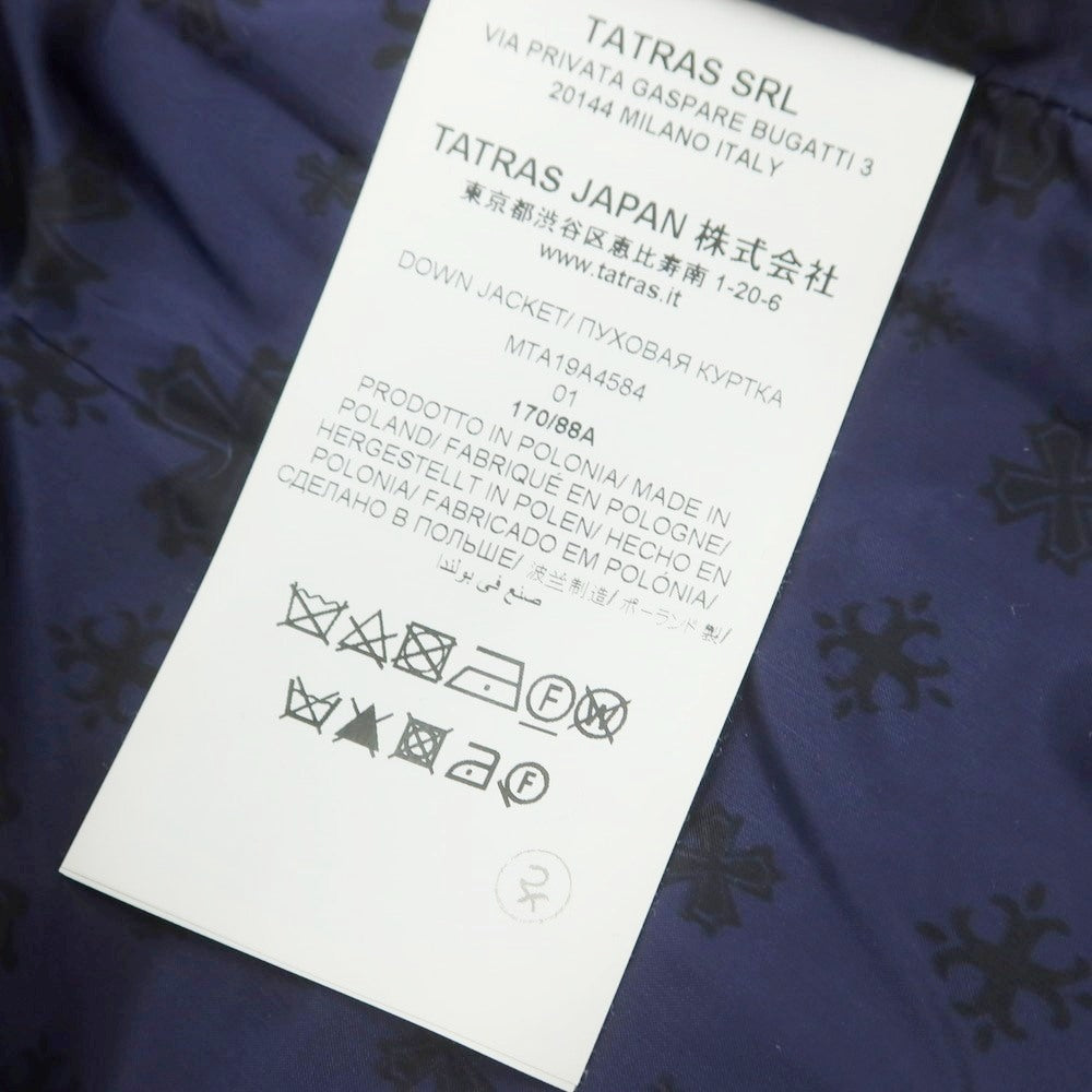 【中古】タトラス TATRAS ウールシルク ダウンコート ネイビー【 1 】【 状態ランクB 】【 メンズ 】