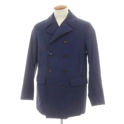 【中古】ミダ M.I.D.A. ポリエステルナイロン ダブルブレスト ダウンコート ネイビー【 46 】【 状態ランクB 】【 メンズ 】