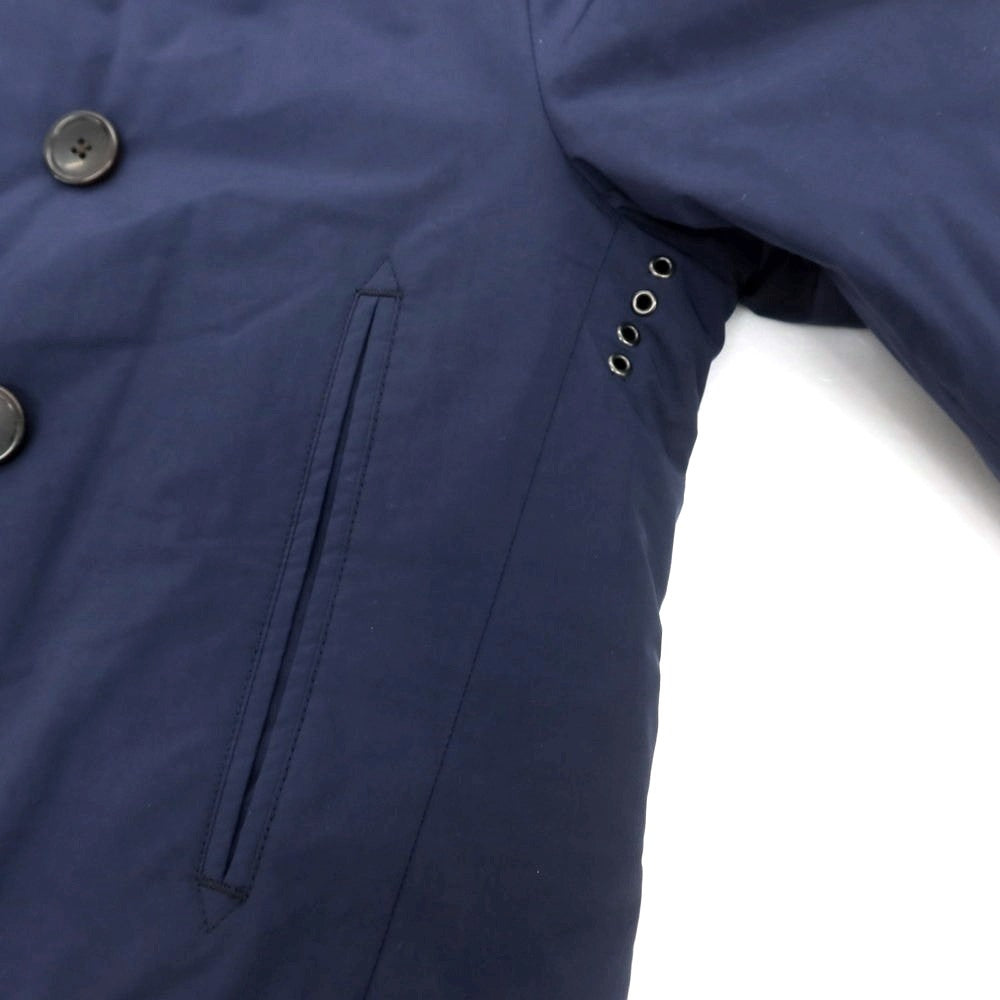 【中古】ミダ M.I.D.A. ポリエステルナイロン ダブルブレスト ダウンコート ネイビー【 46 】【 状態ランクB 】【 メンズ 】