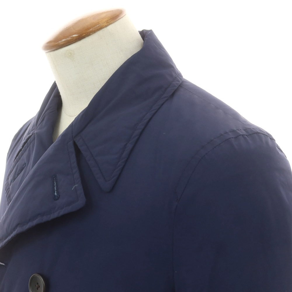 【中古】ミダ M.I.D.A. ポリエステルナイロン ダブルブレスト ダウンコート ネイビー【サイズ46】【 状態ランクB 】【 メンズ 】 [DPD]
