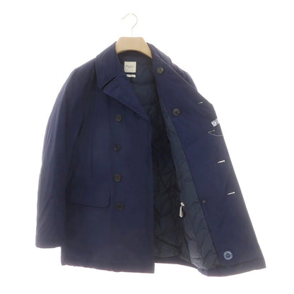 【中古】ミダ M.I.D.A. ポリエステルナイロン ダブルブレスト ダウンコート ネイビー【 46 】【 状態ランクB 】【 メンズ 】