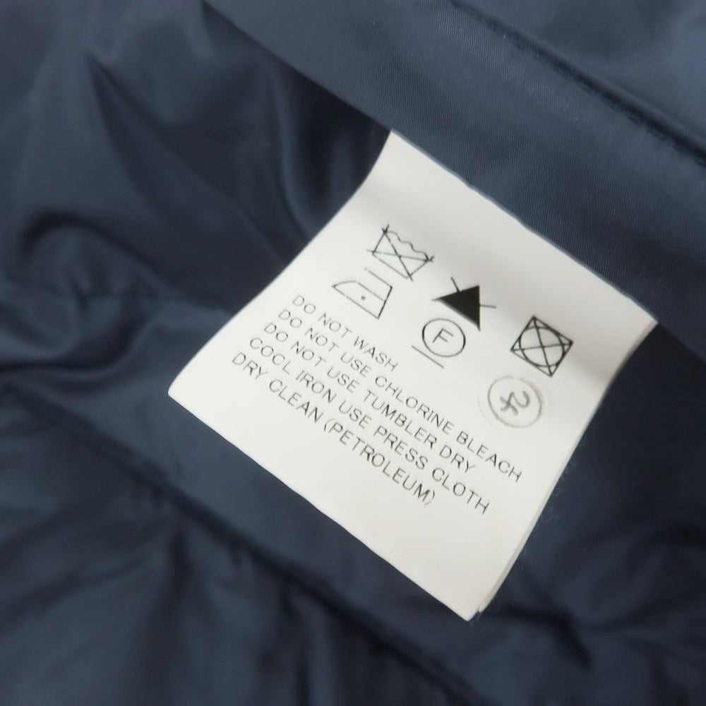 【中古】ミダ M.I.D.A. ポリエステルナイロン ダブルブレスト ダウンコート ネイビー【 46 】【 状態ランクB 】【 メンズ 】