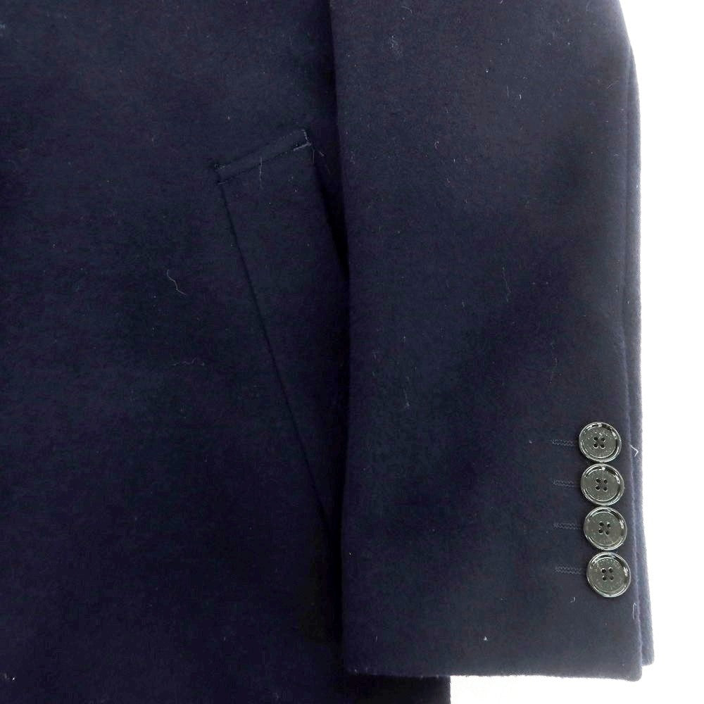 【中古】ブラックレーベル クレストブリッジ BLACK LABELCRESTBRIDGE ウールナイロン チェスターフィールドコート ネイビー【 M 】【 状態ランクB 】【 メンズ 】