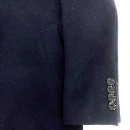 【中古】ブラックレーベル クレストブリッジ BLACK LABELCRESTBRIDGE ウールナイロン チェスターフィールドコート ネイビー【 M 】【 状態ランクB 】【 メンズ 】