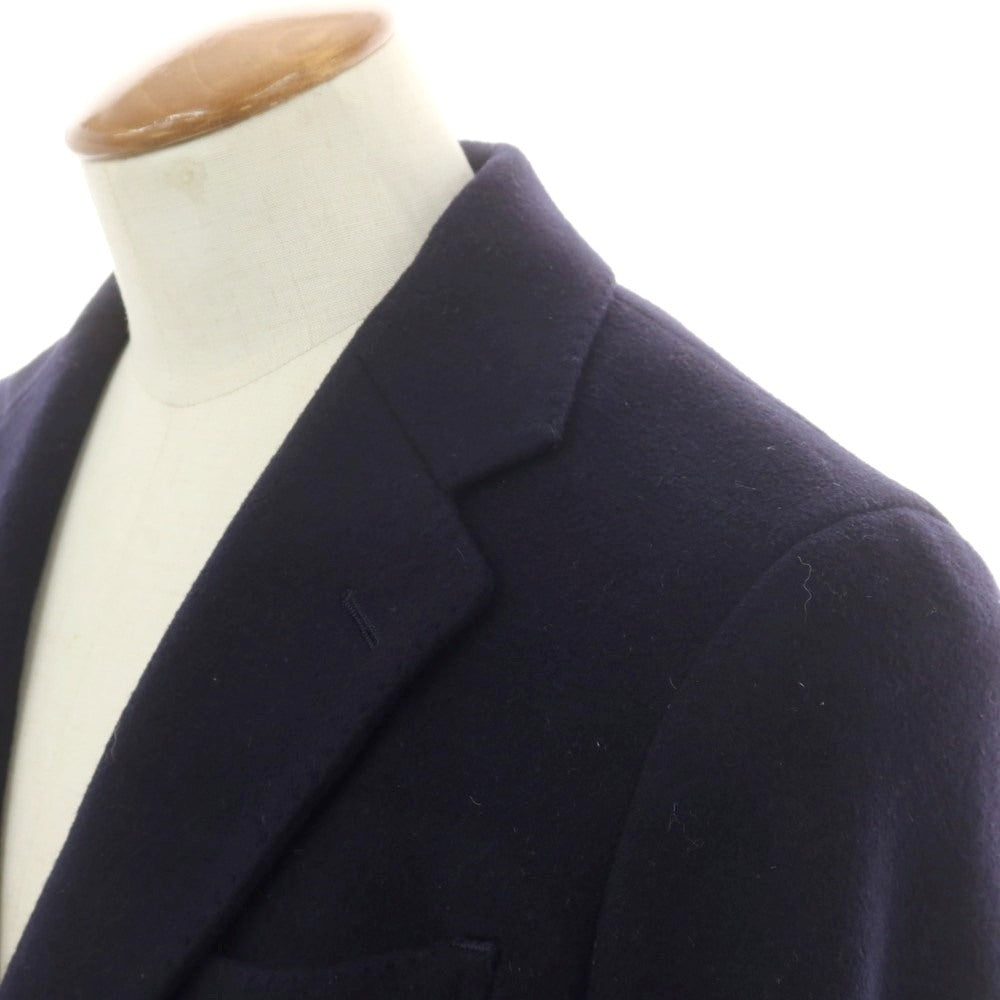 【中古】ブラックレーベル クレストブリッジ BLACK LABELCRESTBRIDGE ウールナイロン チェスターフィールドコート ネイビー【 M 】【 状態ランクB 】【 メンズ 】