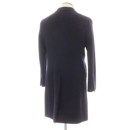 【中古】ブラックレーベル クレストブリッジ BLACK LABELCRESTBRIDGE ウールナイロン チェスターフィールドコート ネイビー【 M 】【 状態ランクB 】【 メンズ 】