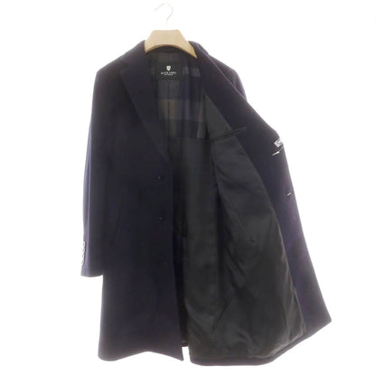 【中古】ブラックレーベル クレストブリッジ BLACK LABELCRESTBRIDGE ウールナイロン チェスターフィールドコート ネイビー【 M 】【 状態ランクB 】【 メンズ 】
