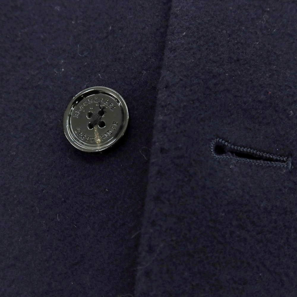 【中古】ブラックレーベル クレストブリッジ BLACK LABELCRESTBRIDGE ウールナイロン チェスターフィールドコート ネイビー【 M 】【 状態ランクB 】【 メンズ 】