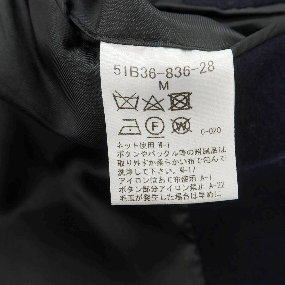 【中古】ブラックレーベル クレストブリッジ BLACK LABELCRESTBRIDGE ウールナイロン チェスターフィールドコート ネイビー【サイズM】【 状態ランクB 】【 メンズ 】 [DPD]