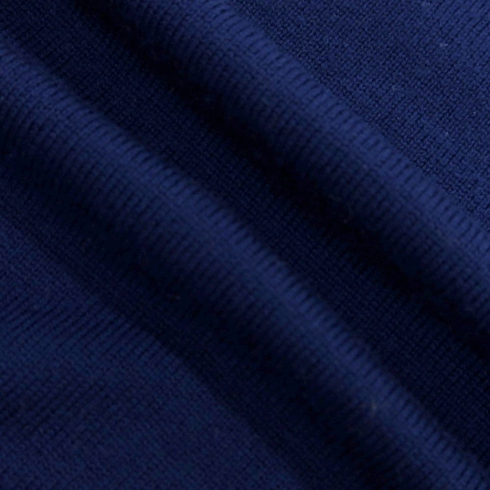 【中古】バーニーズニューヨーク BARNEYS NEWYORK ハイゲージ ウール Vネック プルオーバーニット ライトネイビー【 S 】【 状態ランクC 】【 メンズ 】