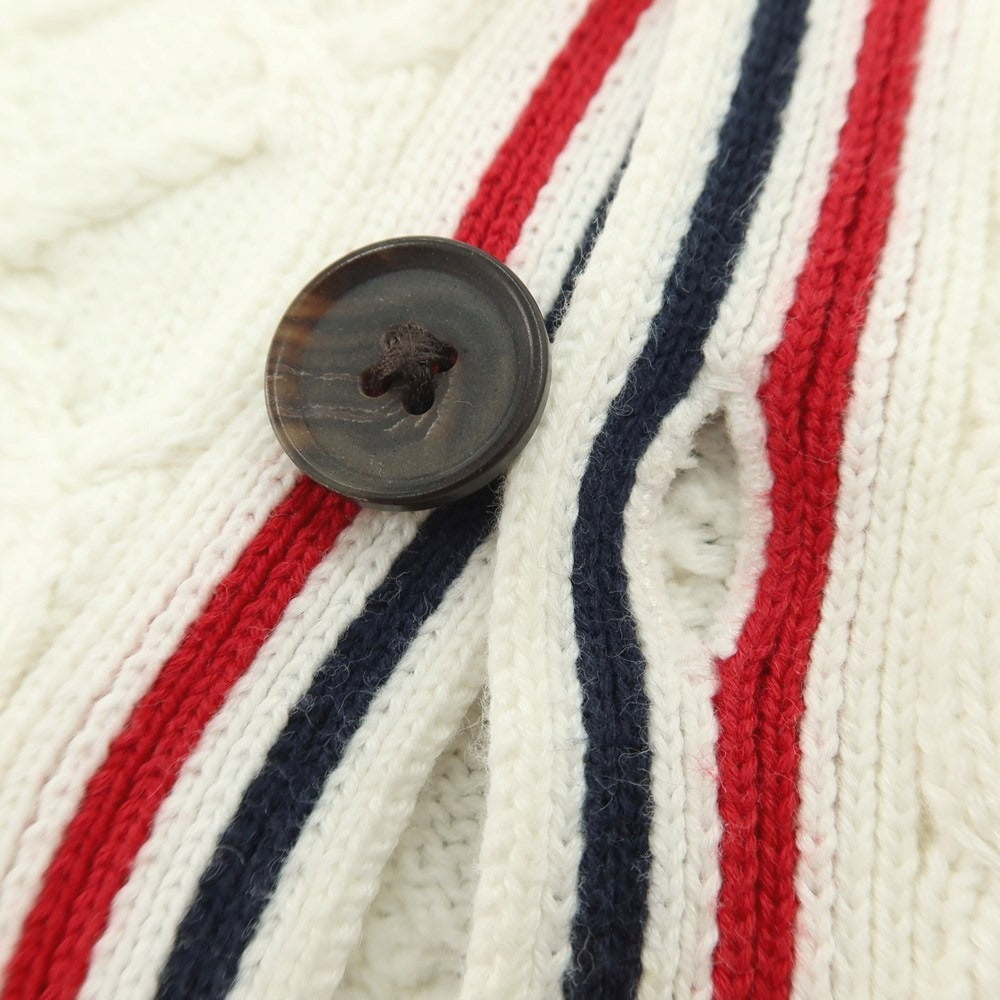【中古】ブルックス ブラザーズ レッド フリース Brooks Brothers Red Fleece コットン カーディガン ホワイト【サイズXS】【 状態ランクC 】【 メンズ 】 [DPD]