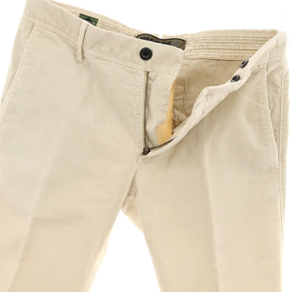 【中古】インコテックス スラックス INCOTEX SLACKS ストレッチ コットン カジュアルスラックスパンツ ベージュ【サイズ30】【 状態ランクC 】【 メンズ 】[CPD]