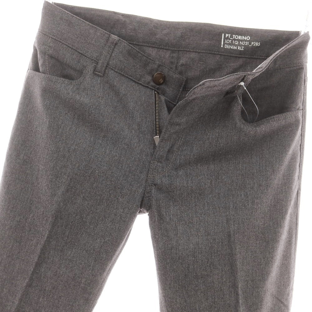 【中古】ピーティートリノ デニム PT TORINO DENIM SWING ストレッチ ウール 5ポケットパンツ グレー【 30 】【 状態ランクB 】【 メンズ 】