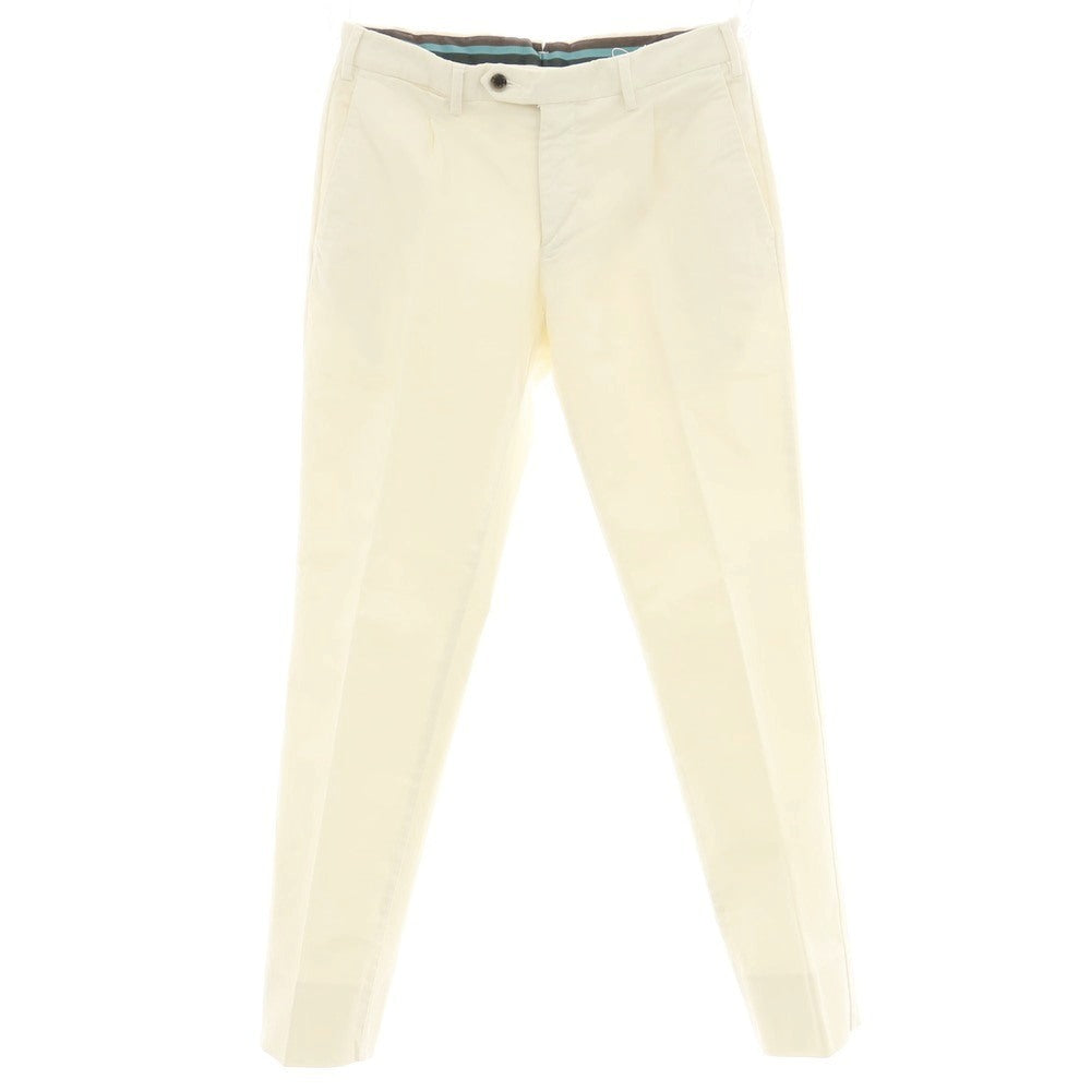【中古】ジェルマーノ GERMANO ストレッチ コットン カジュアルスラックスパンツ クリーム【 44 】【 状態ランクB 】【 メンズ 】