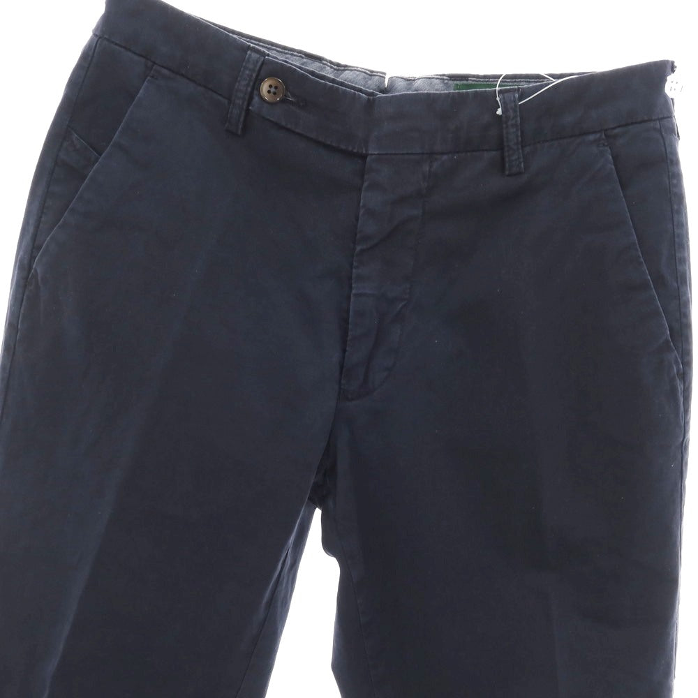 【中古】ベルウィッチ BERWICH ストレッチ コットン カジュアルスラックスパンツ ネイビー【 46 】【 状態ランクB 】【 メンズ 】