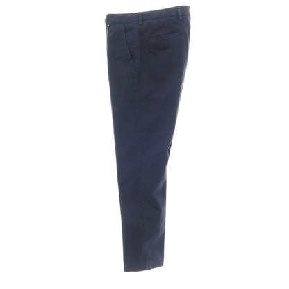 【中古】ベルウィッチ BERWICH ストレッチ コットン カジュアルスラックスパンツ ネイビー【 46 】【 状態ランクB 】【 メンズ 】