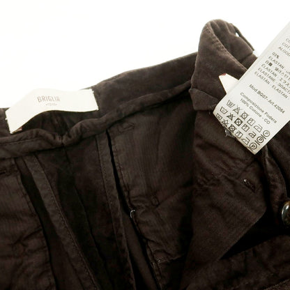 【中古】ブリリア1949 BRIGLIA 1949 ストレッチ コットン カジュアルスラックスパンツ ダークブラウン【 45 】【 状態ランクC 】【 メンズ 】