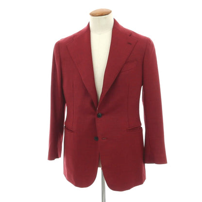 【中古】ルカ グラシア Luca Grassia ウール 3B テーラードジャケット レッドxネイビー【 48 】【 状態ランクA 】【 メンズ 】