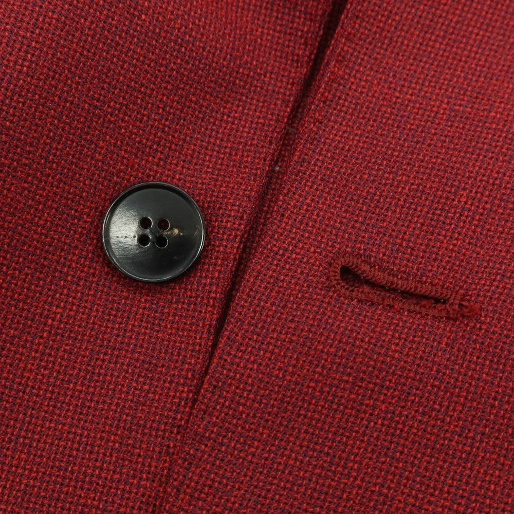 【中古】ルカ グラシア Luca Grassia ウール 3B テーラードジャケット レッドxネイビー【 48 】【 状態ランクA 】【 メンズ 】