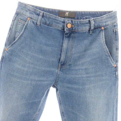 【中古】ピーティートリノ デニム PT TORINO DENIM INDIE ストレッチ コットン ジーンズ デニムパンツ ライトブルー【 33 】【 状態ランクA 】【 メンズ 】