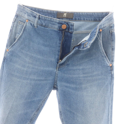 【中古】ピーティートリノ デニム PT TORINO DENIM INDIE ストレッチ コットン ジーンズ デニムパンツ ライトブルー【 33 】【 状態ランクA 】【 メンズ 】