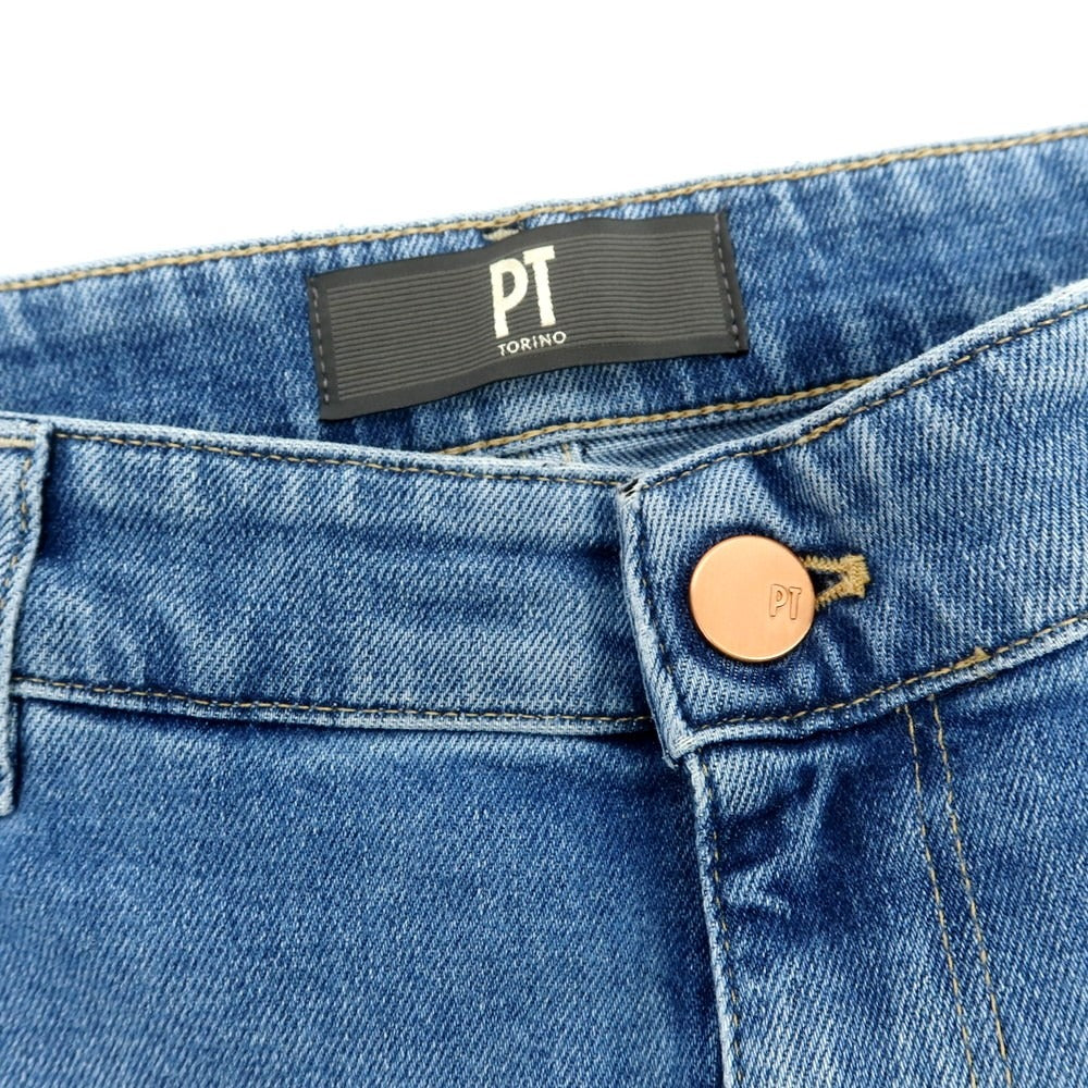 【中古】ピーティートリノ デニム PT TORINO DENIM INDIE ストレッチ コットン ジーンズ デニムパンツ ライトブルー【 33 】【 状態ランクA 】【 メンズ 】
