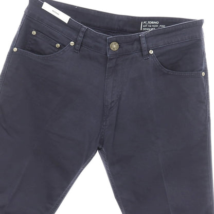 【中古】ピーティートリノ デニム PT TORINO DENIM REGGAE ストレッチ コットンリヨセル 5ポケットパンツ ライトネイビー【 33 】【 状態ランクC 】【 メンズ 】