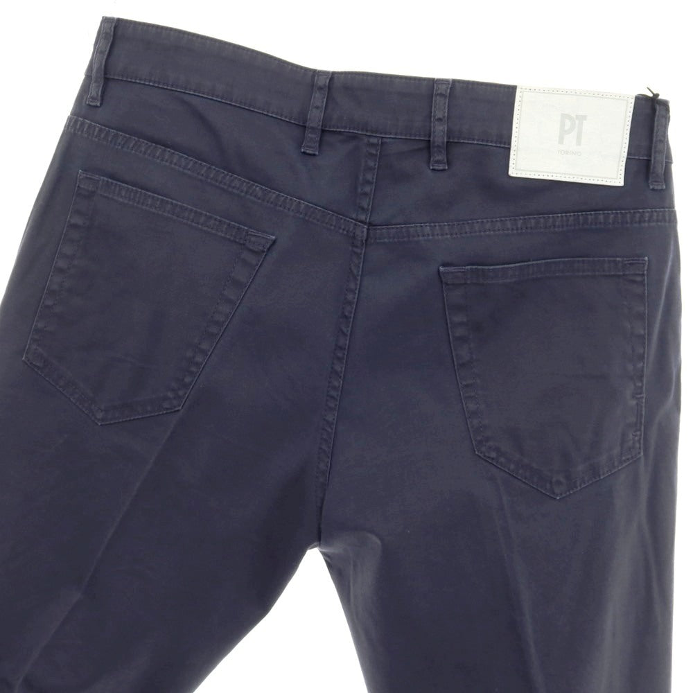 【中古】ピーティートリノ デニム PT TORINO DENIM REGGAE ストレッチ コットンリヨセル 5ポケットパンツ ライトネイビー【 33 】【 状態ランクC 】【 メンズ 】